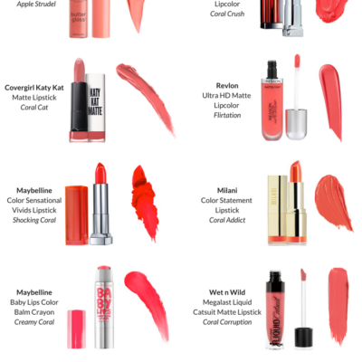 Top 12 Coral Drugstore Lip Products
