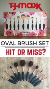 TJ Maxx Oval Brush Set - Hit or Miss? - Creativity Jar