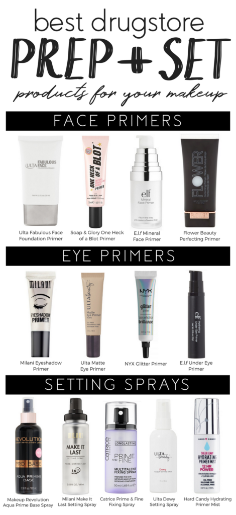 Best Drugstore Prep + Set Products For Your Makeup