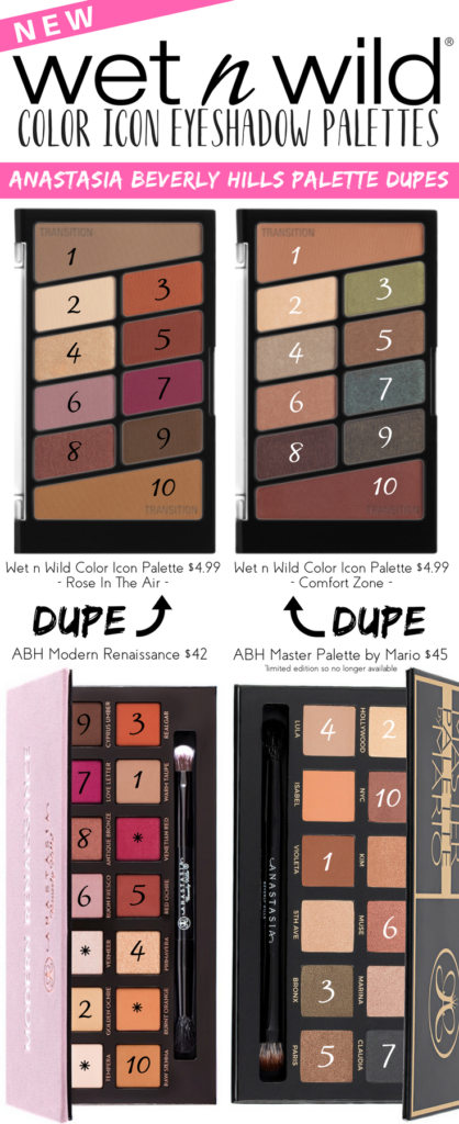New Wet n Wild Color Icon Palettes – ABH Dupes