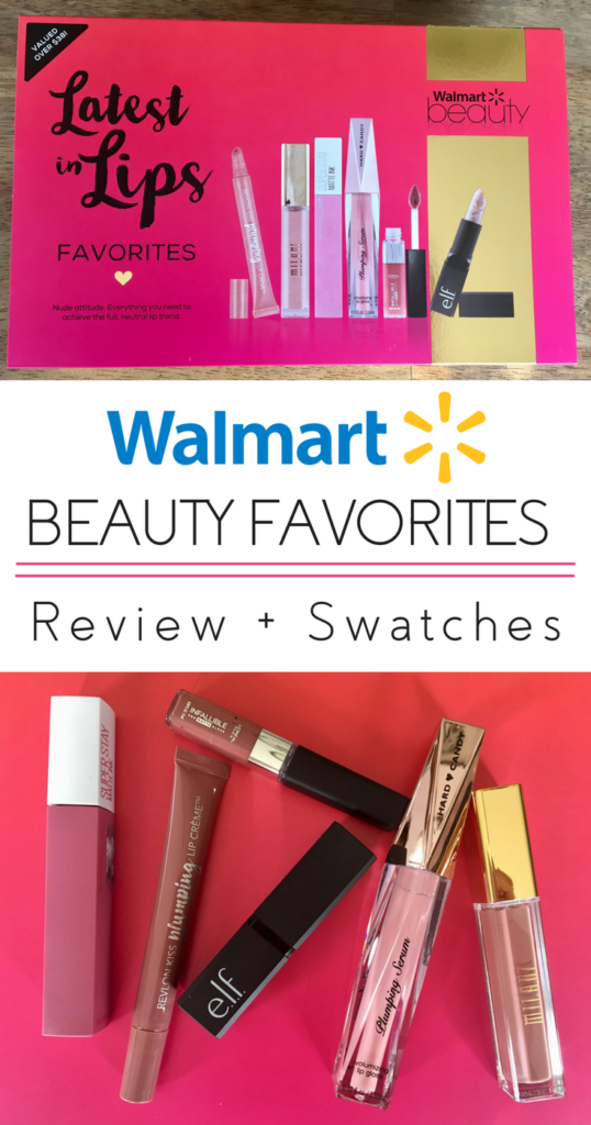 Walmart Beauty Favorites Box Latest In Lips | Review + Swatches