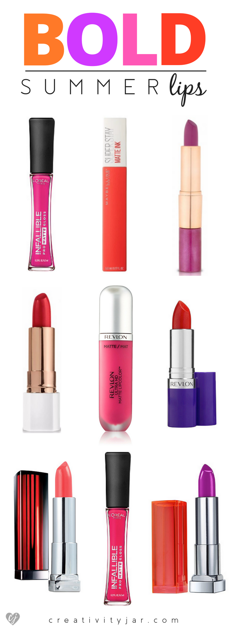 affordable bold summer lips