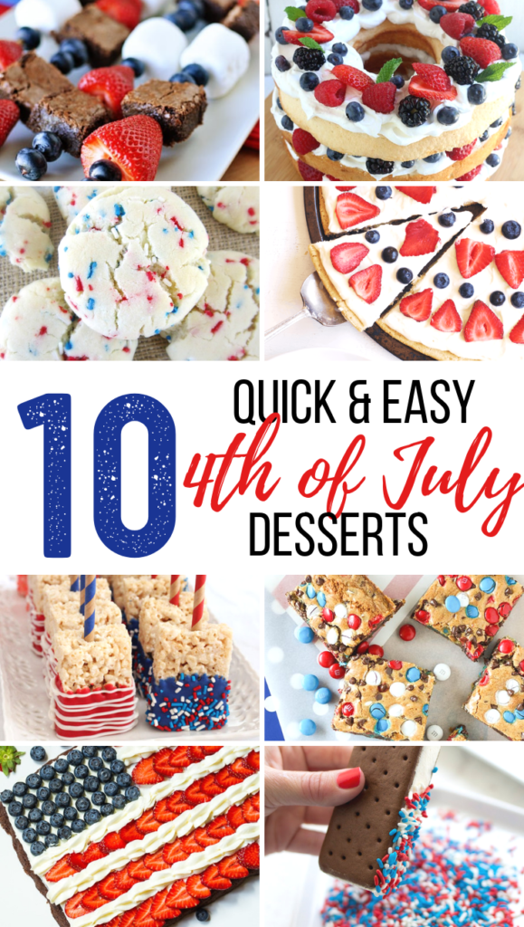 10 Quick and Easy 4th of July Desserts - Creativity Jar