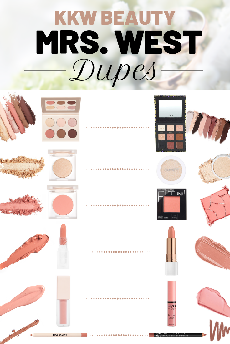 KKW Beauty Mrs. West Collection Dupes