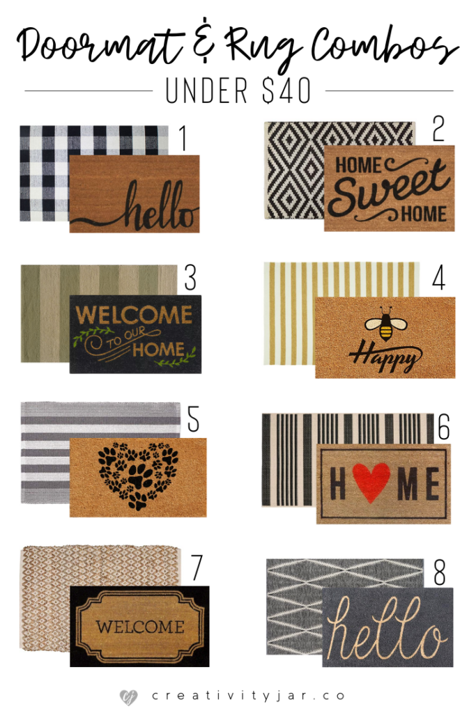 Modern Doormat and Rug Combos Under 40 Creativity Jar